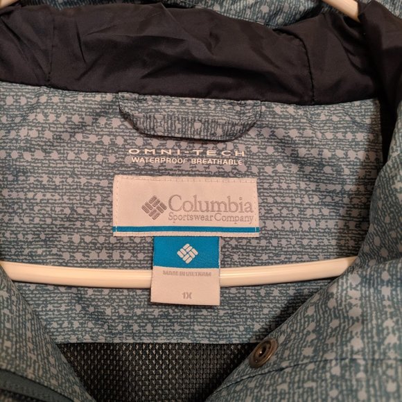 Columbia Sportswear Waterproof Jacket Size 1X - Picture 2 of 4